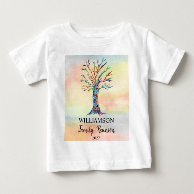 Familjeåterförening Familj Träd Baby mellan och Sh T Shirt (Framsida)