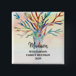 Familjeåterförening Färgfyllt familjenamn Träd ege Knapp<br><div class="desc">Den här Märkrn för familjeåterförening har en färgstark mosaikfamilj träd i vattenfärgsbakgrund. Anpassade enkelt med din familj namn. Använda alternativet Anpassa ytterligare om du vill ändra texten storlekt, stil eller färg om du vill. Gör en underbar souvenir efter händelsen. Eftersom vi skapar vår egen teckning kommer du inte att hitta...</div>