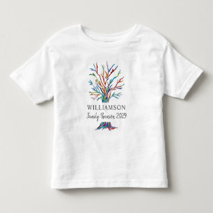 Familjeåterförening för anpassad namnfamilj i Träd T Shirt
