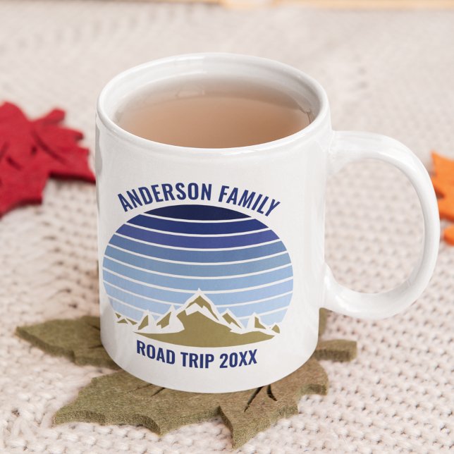 Familjeåterförening för Blue Mountain Sunset Perso Kaffemugg (Skapare uppladdad)
