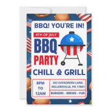 Familjeåterförening för Bq-inbjudningskort 4:e jul