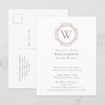 Familjeåterförening för elegant Monogram