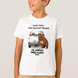 Familjeåterförening för Personlig Camping Bear T Shirt