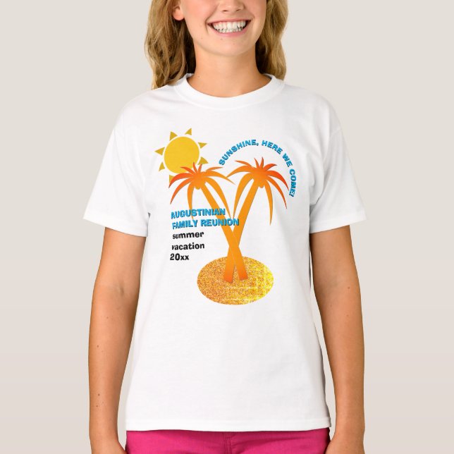 Familjeåterförening för sommarventilation t shirt (Framsida)