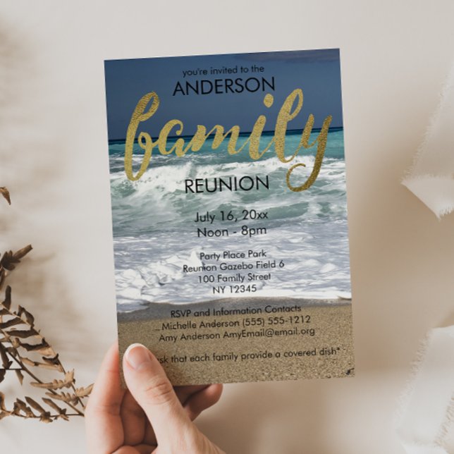 Familjeåterförening för tropisk båge inbjudningar (Skapare uppladdad)