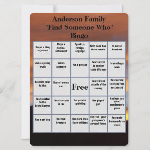 Familjeåterförening hittar någon som Bingo Sunset