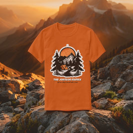 Familjeåterförening i Anpassningsbarna Mountain Äv T Shirt