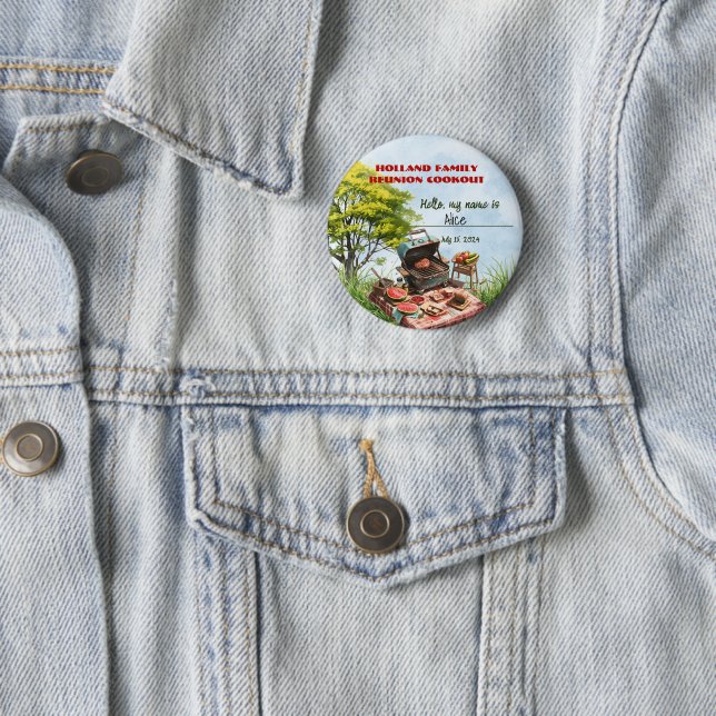 Familjeåterförening i parkeringsknappen knapp (In Situ)