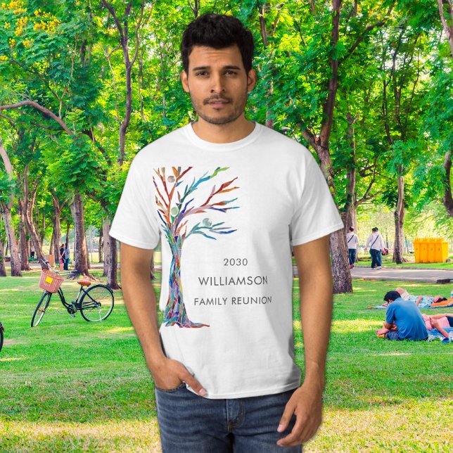 Familjeåterförening i Träd T-Shirt (Skapare uppladdad)