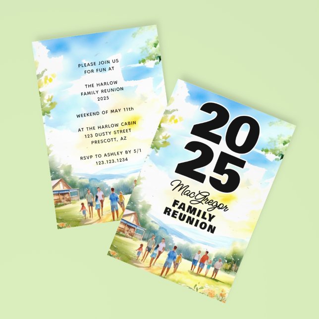 Familjeåterförening Inbjudningar (Skapare uppladdad)