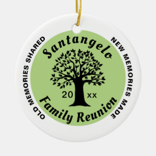 Familjeåterförening - jul - Souvenir Gift Julgransprydnad Keramik