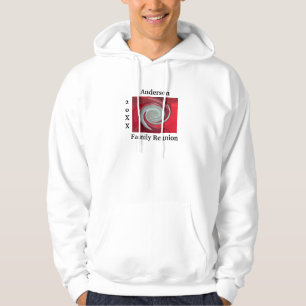 Familjeåterförening Konstnärlig Abstrakt Swirl Kee Hoodie