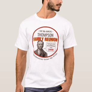 Familjeåterförening Lustigt gammaldags fotoAnpas T Shirt