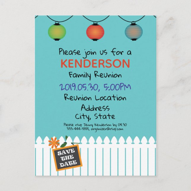 Familjeåterförening Meddelande Vykort (Framsida)