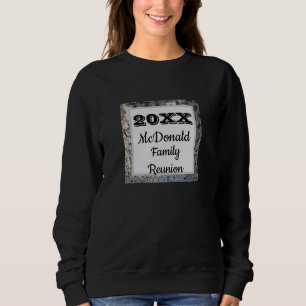 Familjeåterförening Modern Black Grått Tile Mosaic T Shirt