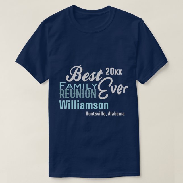 Familjeåterförening Picnic Barbecue Party Bästa nå T Shirt (Design framsida)