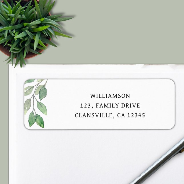 Familjeåterförening, Returadress Etikett (Skapare uppladdad)