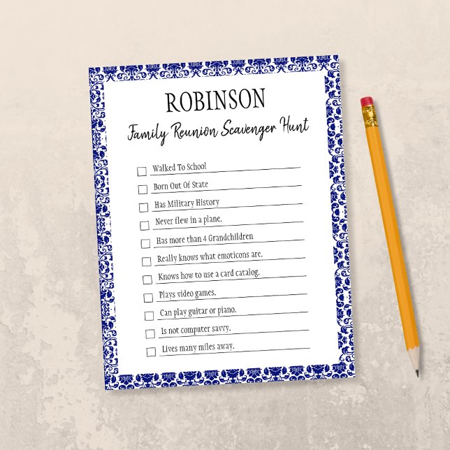 Familjeåterförening Skavenger Hunt Game 3 (Skapare uppladdad)