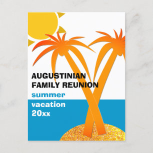Familjeåterförening, sommarsemester vykort