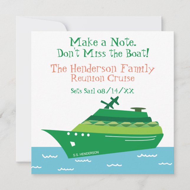 Familjeåterförening - spara datumet (Framsida)