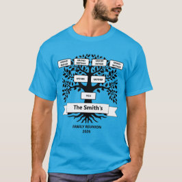 Familjeåterförening T-Shirt med Anpassningsbar Fam