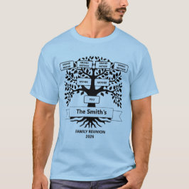Familjeåterförening T-Shirt med Anpassningsbar Fam