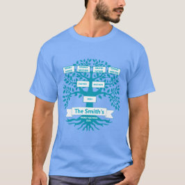 Familjeåterförening T-Shirt med Anpassningsbar Fam