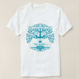 Familjeåterförening T-Shirt med Anpassningsbar Fam