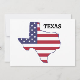 Familjeåterförening 🎉 Texas-staten Karta USA flag Inbjudningar