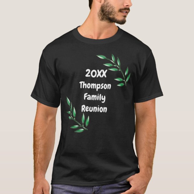 Familjeåterförening Träd Grenar Lövs Keepsaké T Shirt (Framsida)