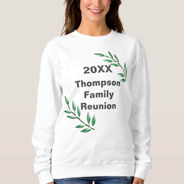 Familjeåterförening Träd Grenar Lövs Keepsaké T Shirt (Framsida)