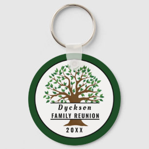 Familjeåterförening Träd Souvenir KeepsakKeychain Nyckelring