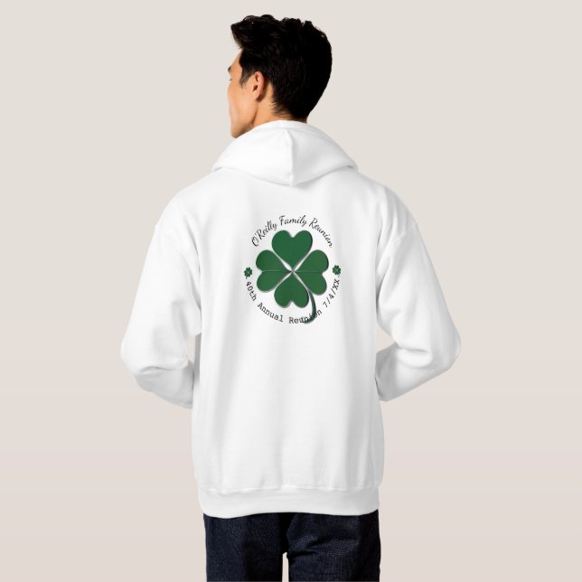 Familjeåterförening w/Shamrock Hoodie (Hel baksida)