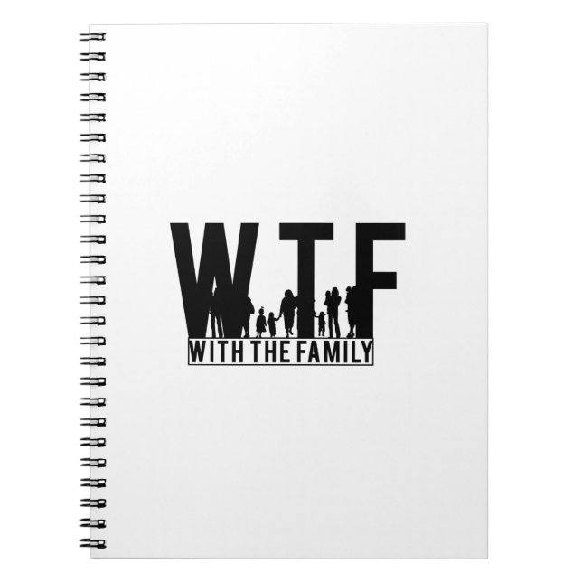 familjeåterförening WTF med familjen Anteckningsbok (Framsidan)