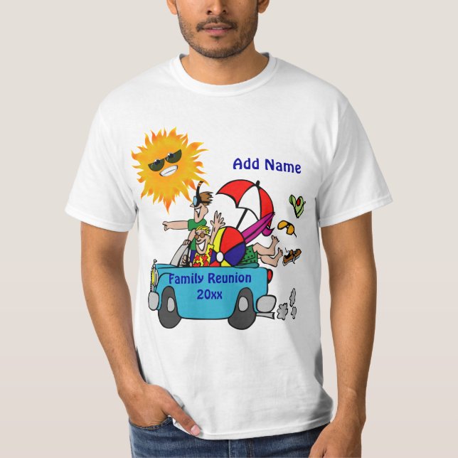 Familjeåterföreningen Beach Party Tee (Framsida)