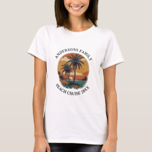 Familjeåterföreningen Beach Vacation Tropical Hand T Shirt