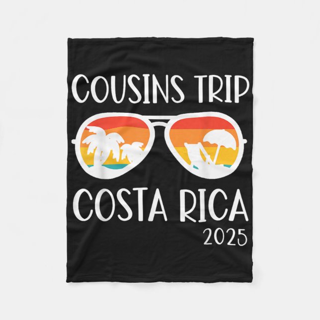 Familjeåterföreningen Costa Rica Helg, Resa 2025 Fleecefilt (Framsidan)