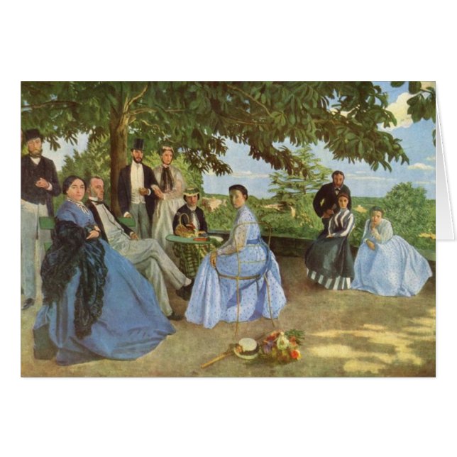 Familjeåterföreningen, Frederick Bazille Hälsningskort (Framsidan Horizontal)