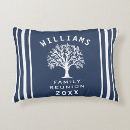 Familjeåterföreningen Träd i Blå sommaren Coola Prydnadskudde