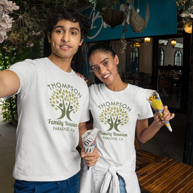 Familjeåterföreningsfamiljen Modern Grönt Träd T Shirt (Skapare uppladdad)