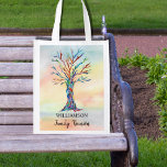 Familjeåterföreningsfamiljen Träd Matkasse Återanvändbar Påse<br><div class="desc">Dessa återföreningsbara, återanvändbara, Grocery Bags dekoreras med en mosaikfamilj träd i regnbågens färg på en vattenfärgsbakgrund. Anpassa dem till din familj namn. Använda alternativet Anpassa ytterligare om du vill ändra texten storlekt, stil eller färg om du vill. Eftersom vi skapar vår egen teckning kommer du inte att hitta just den...</div>