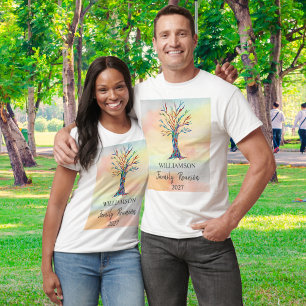 Familjeåterföreningsfamiljen Träd T-Shirt