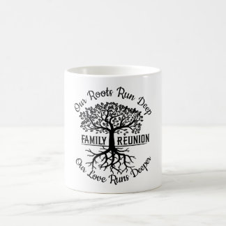 Familjeåterföreningsfamiljens Träd Heart-rötter Kaffemugg