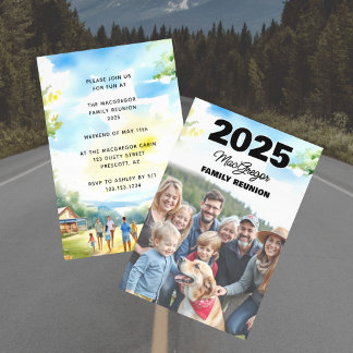 Familjeåterföreningsfoto Inbjudningar