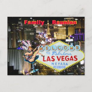 Familjeåterföreningsinbjudan till Las Vegas Inbjudan Vykort