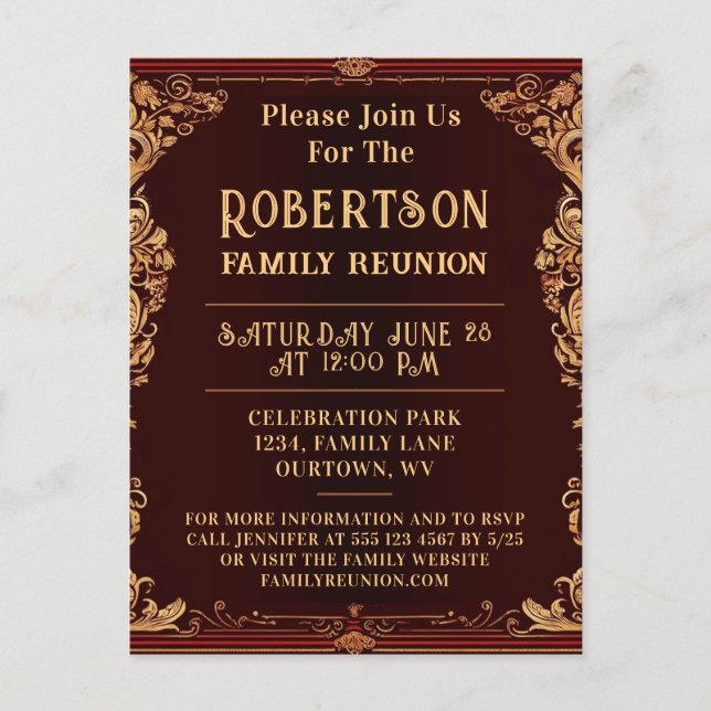 Familjeåterföreningssamling Vykort (Framsida)