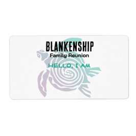 Familjeåterföreningsstamkonsten Turtle Pappra Namn Fraktsedel