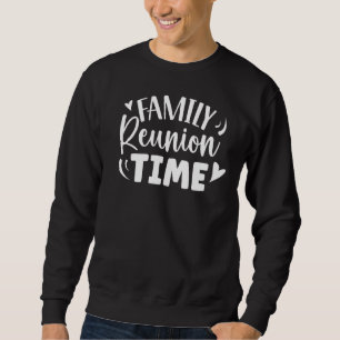 Familjeåterföreningstidsfamiljens familjemöte lång ärmad tröja