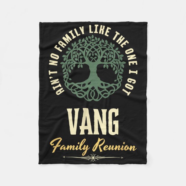 Familjeåterträff 2025 Matchande Design - Vang  Fleecefilt (Framsidan)