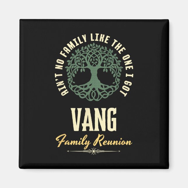 Familjeåterträff 2025 Matchande Design - Vang  Magnet (Framsidan)